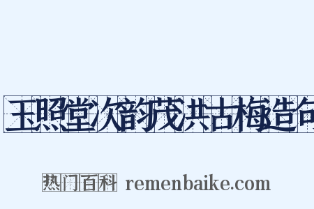 玉照堂次韵茂洪古梅造句是什么意思的图片